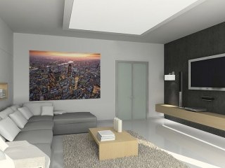 Panorama miasta - fototapeta