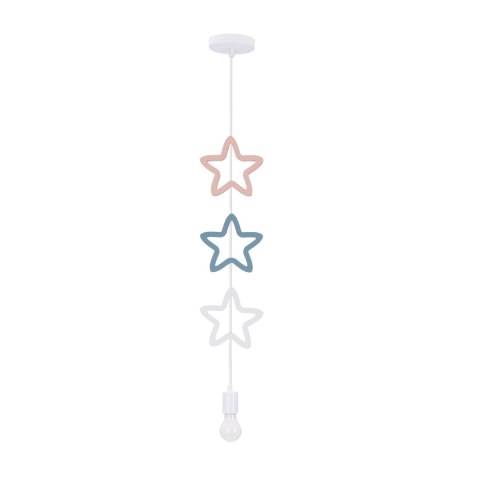 SINGLE SSS LAMPA WISZĄCA 1X20W E27 IQ KIDS BIAŁY+NIEBIESKI+RÓŻOWY SINGLE SSS LAMPA WISZĄCA 1X20W E27 IQ KIDS BIAŁY+NIEBIESKI+RÓŻOWY