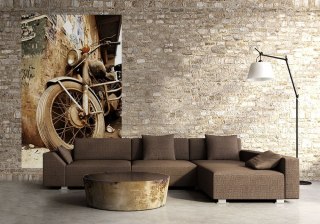 Stary motocykl - fototapeta
