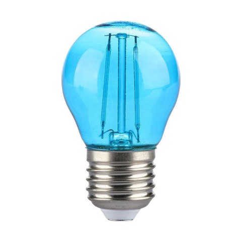 Żarówka LED V-TAC 2W Filament E27 Kulka G45 Kolor VT-2132 Kolor Niebieski 60lm Żarówka LED V-TAC 2W Filament E27 Kulka G45 Kolor VT-2132 Kolor Niebieski 60lm