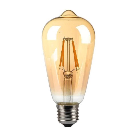 Żarówka LED V-TAC 8W E27 Filament Bursztyn Vintage ST64 VT-1968 2200K 720lm Żarówka LED V-TAC 8W E27 Filament Bursztyn Vintage ST64 VT-1968 2200K 720lm