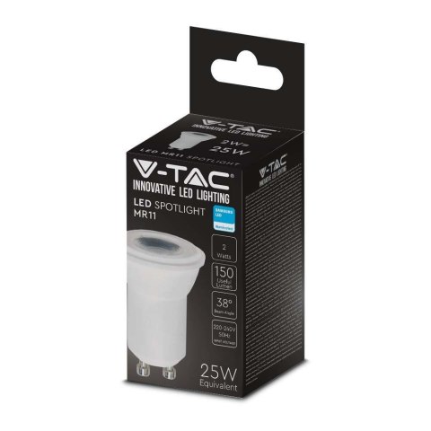 Żarówka LED V-TAC SAMSUNG CHIP GU10 2W 35s MR11 fi35mm VT-232 4000K 180lm 5 Lat Gwarancji Żarówka LED V-TAC SAMSUNG CHIP GU10 2W 35s MR11 fi35mm VT-232 4000K 180lm 5 Lat Gwarancji