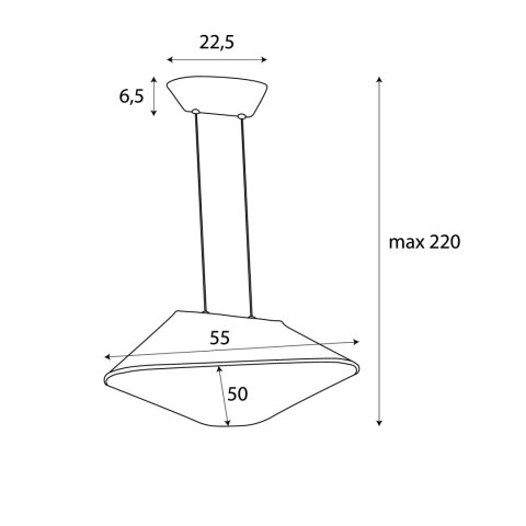 MAXLIGHT P0569 LAMPA WISZACA CARBON EARTH YELLOW&GREY