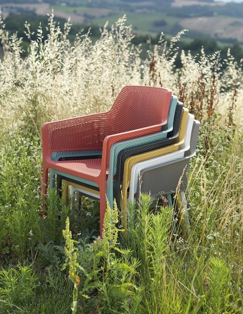 NARDI krzesło ogrodowe NET RELAX żółte NARDI krzesło ogrodowe NET RELAX żółte