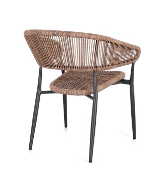 BIZZOTTO krzesło ogrodowe ALGAIDA brązowe