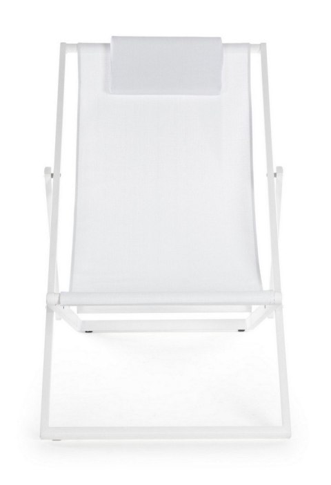 BIZZOTTO leżak ogrodowy składany TAYLOR biały