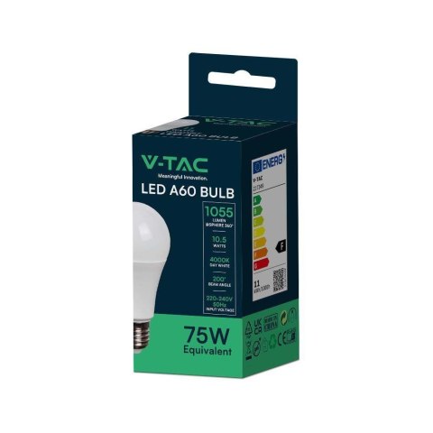 Żarówka LED V-TAC 10,5W E27 A60 VT-2112-N 6500K 1055lm Żarówka LED V-TAC 10,5W E27 A60 VT-2112-N 6500K 1055lm