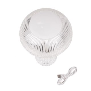 Lampka Biurkowa Nocna V-TAC 1W LED 25cm Ładowanie USB Ściemnianie Przezroczysta VT-1040 3000K-6000K 50lm