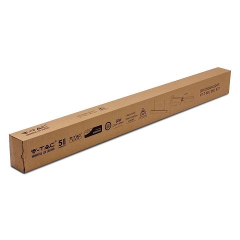 Oprawa V-TAC LED Linear SAMSUNG CHIP 60W Góra Dół Do łączenia Zwieszana Biała 120cm VT-7-60 4000K 6000lm 5 Lat Gwarancji