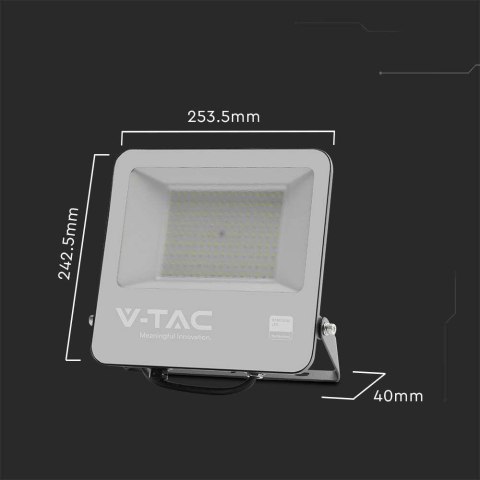 Projektor LED V-TAC 100W 135Lm/W SAMSUNG CHIP Czarny VT-44101 4000K 11480lm 5 Lat Gwarancji