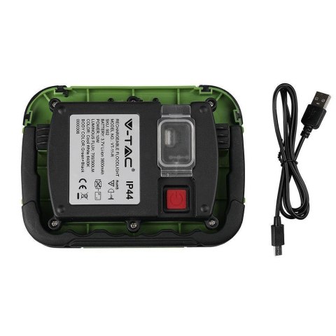 Projektor LED V-TAC 10W Ładowalny USB SAMSUNG CHIP Funkcja SOS 3,7V Li-Ion IP44 VT-11-R 6400K 700lm Projektor LED V-TAC 10W Ładowalny USB SAMSUNG CHIP Funkcja SOS 3,7V Li-Ion IP44 VT-11-R 6400K 700lm