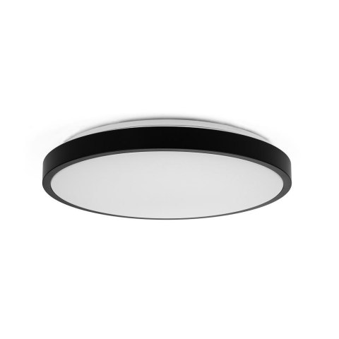 Plafon V-TAC 24W LED Okrągły 30cm Natynkowy IP44 Czarny VT-8624B 6500K 2500lm