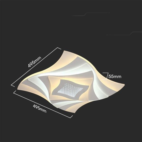 Oprawa Sufitowa V-TAC 63W LED Ściemnialna Biała Pilot VT-7734 3000K-4000K-6000K 6500lm Oprawa Sufitowa V-TAC 63W LED Ściemnialna Biała Pilot VT-7734 3000K-4000K-6000K 6500lm