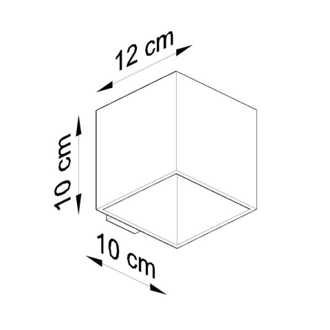 Kinkiet QUAD 1 czarny