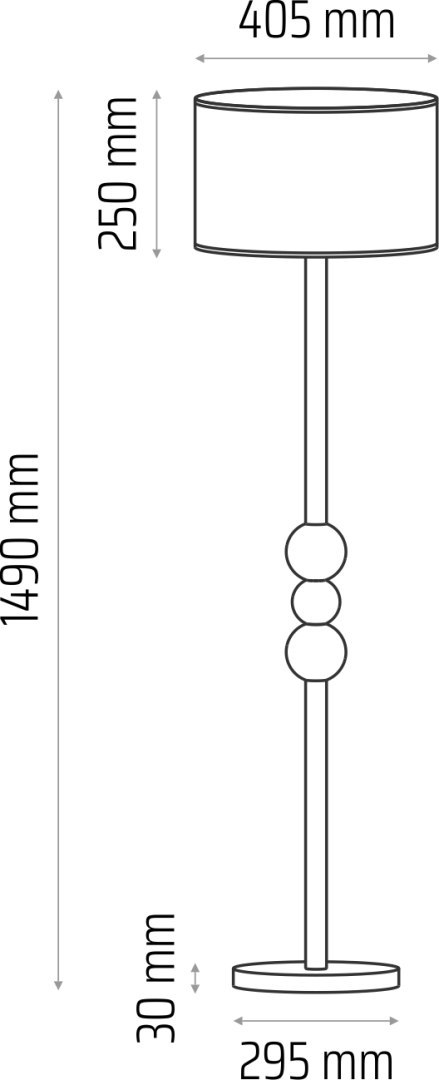 Lampa podłogowa Bolla pudrowy róż Lampa podłogowa Bolla pudrowy róż