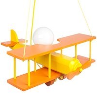 Lampa wisząca Samolot duży żółto-pomarańczowy Lampa wisząca Samolot duży żółto-pomarańczowy