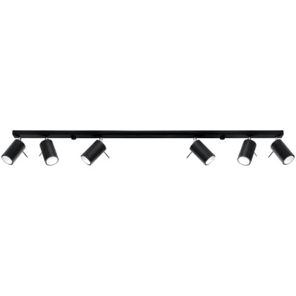 Plafon RING 6L czarny