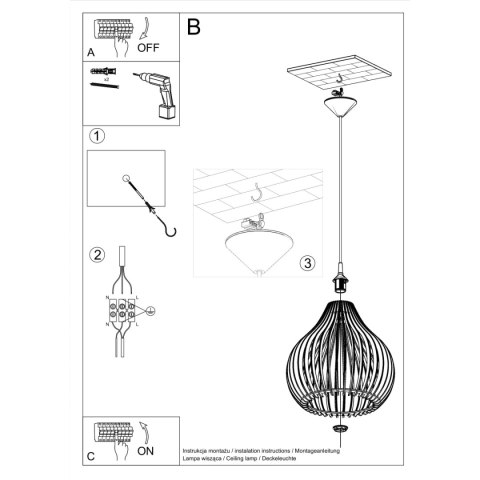 Lampa wisząca APRILLA Lampa wisząca APRILLA