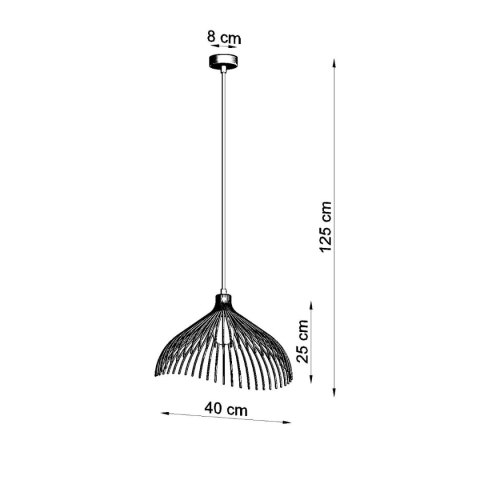 Lampa wisząca UMB czarny Lampa wisząca UMB czarny