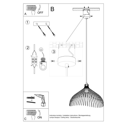 Lampa wisząca UMB czarny Lampa wisząca UMB czarny
