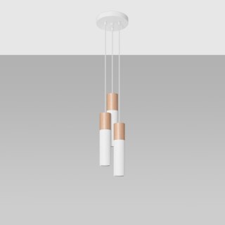 Lampa wisząca PABLO 3P biała