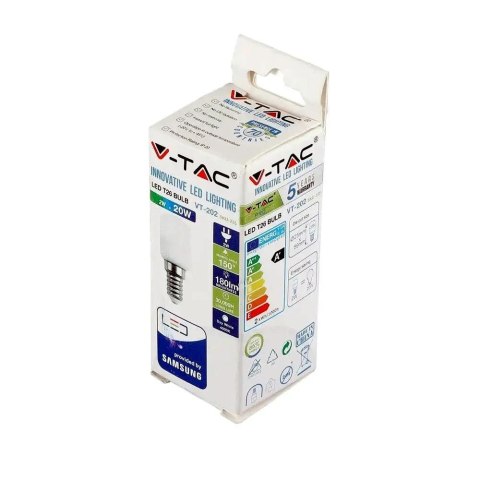 Żarówka LED V-TAC SAMSUNG CHIP 2W E14 ST26 VT-202 4000K 180lm 5 Lat Gwarancji Żarówka LED V-TAC SAMSUNG CHIP 2W E14 ST26 VT-202 4000K 180lm 5 Lat Gwarancji
