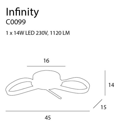 MAXLIGHT C0099 PLAFON INFINITY MAXLIGHT C0099 PLAFON INFINITY