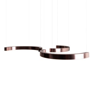 MAXLIGHT P0571D LAMPA WISZĄCA LOTUS 40W BRUSHED BRONZE