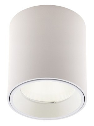 MAXLIGHT C0155 LAMPA SUFITOWA TUB OKRĄGŁY BIAŁY+ PIERŚCIEŃ OZDOBNY BIAŁY RC0155/C0156 WHITE