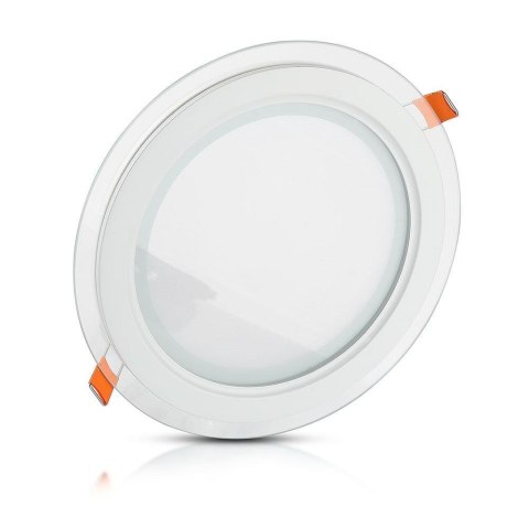 Panel LED V-TAC 12W LED Szkło Okrągły VT-1202G RD 3000K 840lm Panel LED V-TAC 12W LED Szkło Okrągły VT-1202G RD 3000K 840lm