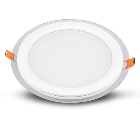 Panel LED V-TAC 12W LED Szkło Okrągły VT-1202G RD 3000K 840lm Panel LED V-TAC 12W LED Szkło Okrągły VT-1202G RD 3000K 840lm