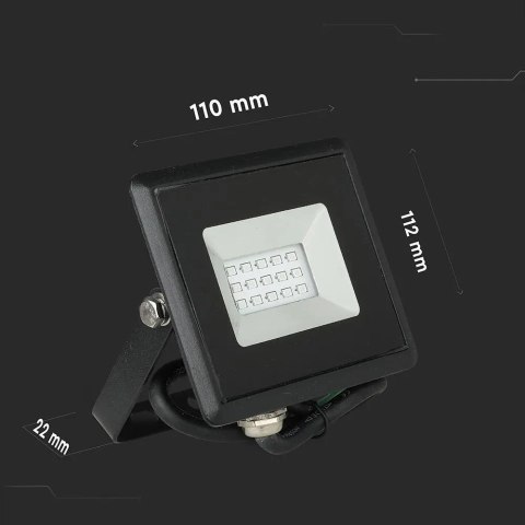 Projektor LED V-TAC 10W Czarny E-Series IP65 VT-4011 Kolor Niebieski