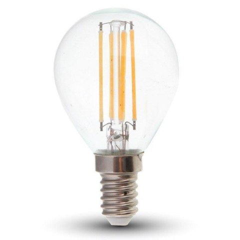 Żarówka LED V-TAC 4W Filament E14 P45 Kulka VT-1996 6400K 400lm Żarówka LED V-TAC 4W Filament E14 P45 Kulka VT-1996 6400K 400lm