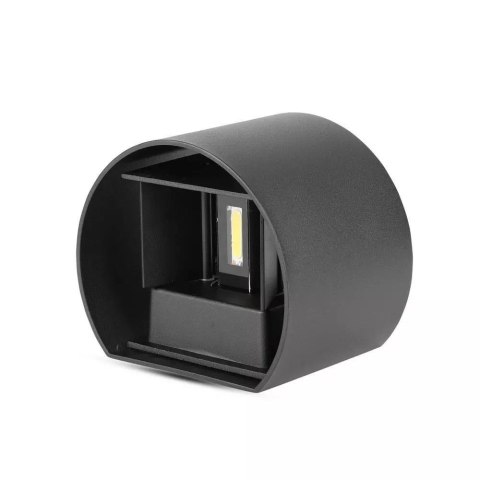 Oprawa Ścienna 6W V-TAC Góra Dół Regulowana Czarny Okrągły IP65 Bridgelux VT-756 3000K 660lm