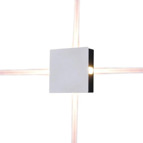 Oprawa Ścienna V-TAC 4W LED IP65 Biały Kwadrat VT-704 3000K 440lm