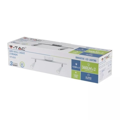 Oprawa Sufitowa V-TAC 9W LED Biała VT-810 4000K 680lm Oprawa Sufitowa V-TAC 9W LED Biała VT-810 4000K 680lm