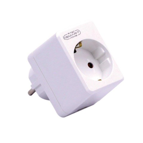 Gniazdo Adapter Przelotka z USB SMART WiFi V-TAC Amazon Alexa, Google Home, Nest VT-5002 Gniazdo Adapter Przelotka z USB SMART WiFi V-TAC Amazon Alexa, Google Home, Nest VT-5002