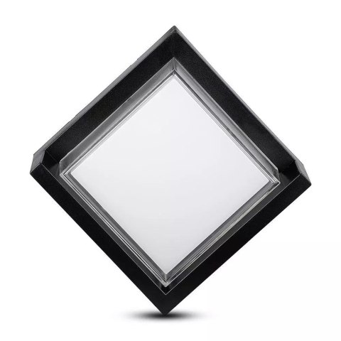 Oprawa Ścienna V-TAC 12W LED IP65 Czarny Kwadrat VT-827 4000K 650lm