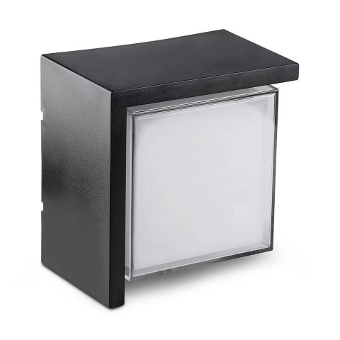Oprawa Ścienna V-TAC 12W LED IP65 Czarny Kwadrat VT-827 4000K 650lm