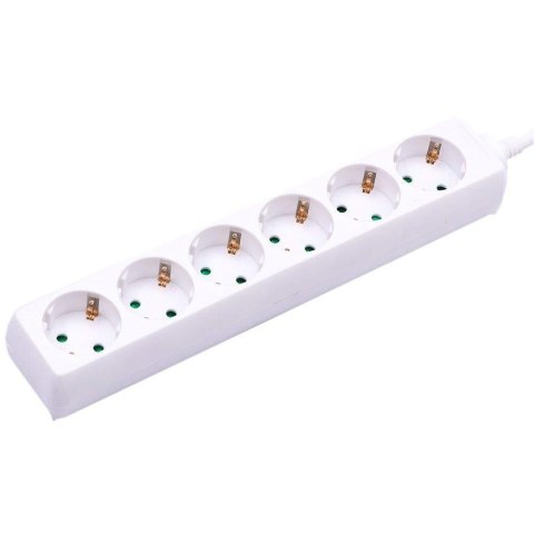 Przedłużacz 6 gniazd V-TAC (3G 1.5MM2 X 1.5M) Biały VT-1106 Przedłużacz 6 gniazd V-TAC (3G 1.5MM2 X 1.5M) Biały VT-1106