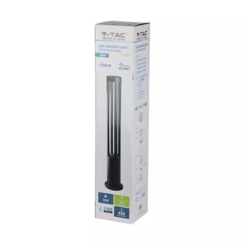 Słupek Ogrodowy V-TAC 10W LED IP65 Szary 80cm VT-820-G 6400K 450lm Słupek Ogrodowy V-TAC 10W LED IP65 Szary 80cm VT-820-G 6400K 450lm