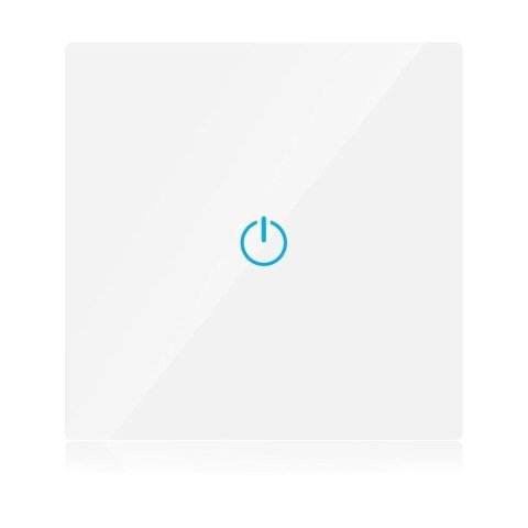 Włącznik Szklany SMART WiFi V-TAC Pojedynczy Biały Amazon Alexa, Google Home, Nest VT-5003 Włącznik Szklany SMART WiFi V-TAC Pojedynczy Biały Amazon Alexa, Google Home, Nest VT-5003