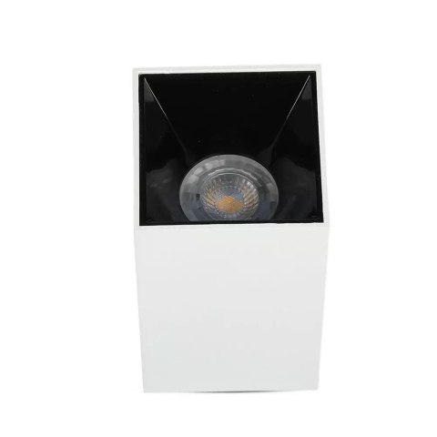Oprawa Sufitowa V-TAC GU10 Kwadrat Natynkowa Biały+Czarny 74x74x140mm VT-882-Q 3 Lata Gwarancji Oprawa Sufitowa V-TAC GU10 Kwadrat Natynkowa Biały+Czarny 74x74x140mm VT-882-Q 3 Lata Gwarancji