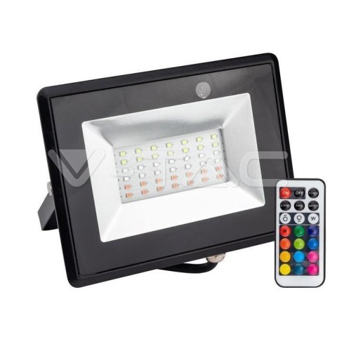 Projektor LED V-TAC 30W Czarny IP65 Pilot VT-4932 RGB Projektor LED V-TAC 30W Czarny IP65 Pilot VT-4932 RGB