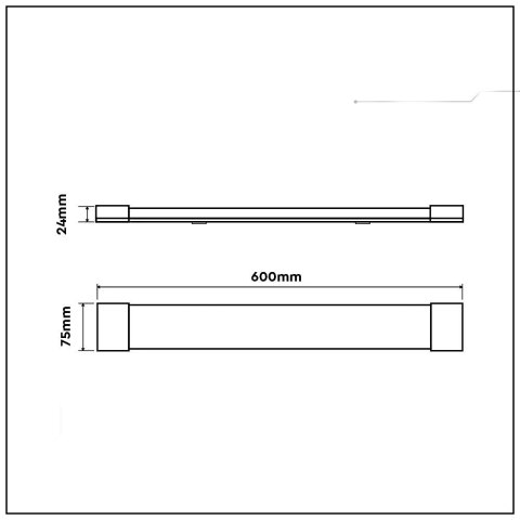 Oprawa V-TAC 15W LED Liniowa Natynkowa 60CM 150Lm/W VT-8315 6500K 2250lm 5 Lat Gwarancji