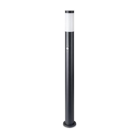 Słupek Ogrodowy V-TAC 110CM Czarny Czujnik Ruchu E27 VT-838-110 Słupek Ogrodowy V-TAC 110CM Czarny Czujnik Ruchu E27 VT-838-110