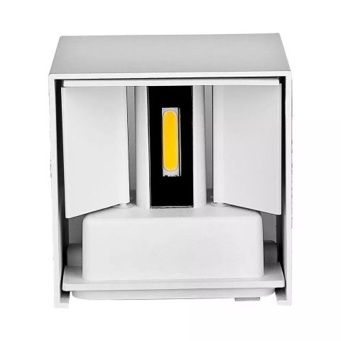 Oprawa Ścienna V-TAC 11W LED Góra Dół Regulowana Chip BRIDGELUX Biały Kwadrat IP65 VT-759-12-W 3000K 1360lm