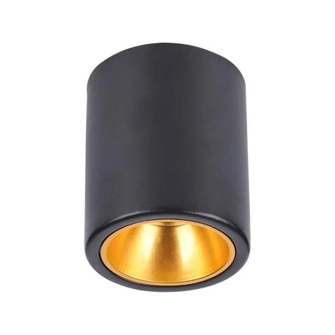 Oprawa V-TAC GU10 Okrągła Natynkowa Tuba Czarna+Złoty 98x118mm VT-978RD 3 Lata Gwarancji Oprawa V-TAC GU10 Okrągła Natynkowa Tuba Czarna+Złoty 98x118mm VT-978RD 3 Lata Gwarancji