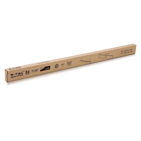 Oprawa V-TAC LED Linear SAMSUNG CHIP 40W Do łączenia Zwieszana Biała 120cm VT-7-40 4000K 3360lm 5 Lat Gwarancji Oprawa V-TAC LED Linear SAMSUNG CHIP 40W Do łączenia Zwieszana Biała 120cm VT-7-40 4000K 3360lm 5 Lat Gwarancji