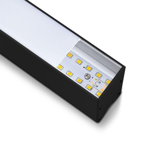 Oprawa V-TAC LED Linear SAMSUNG CHIP 40W Do łączenia Zwieszana Czarna 120cm VT-7-40-B 6500K 3270lm 5 Lat Gwarancji